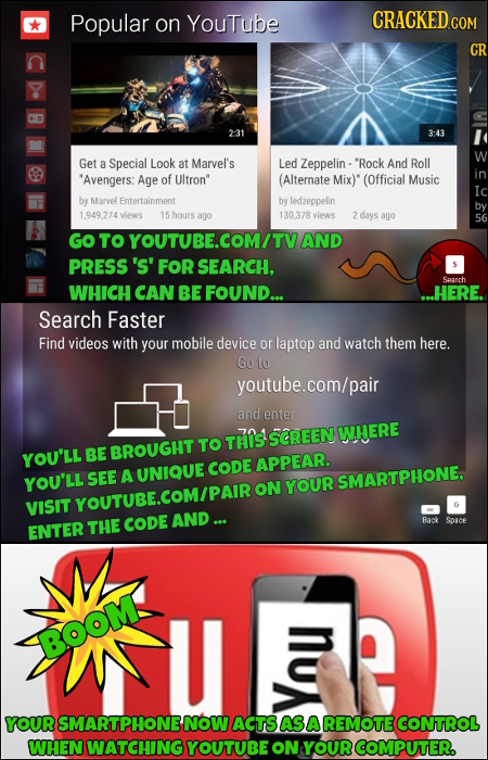 Popular on YouTube CRACKED COM Cr 2:31 3:43 W Get a Special Look at Marvel's Led Zeppelin - 'Rock And Roll in 'Avengers: Age of Ultron (Alternate Mix)