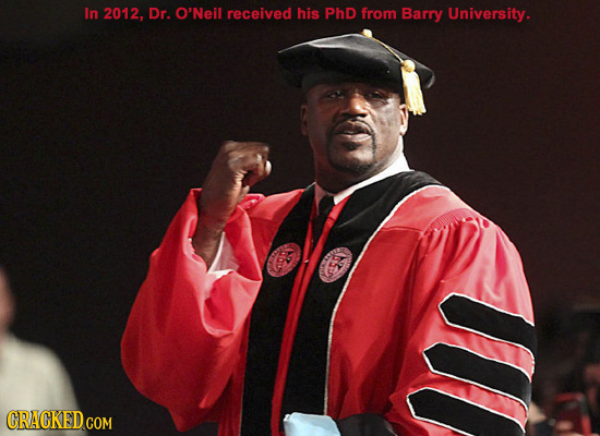 In 2012, Dr. O'Neil received his PhD from Barry University. s 