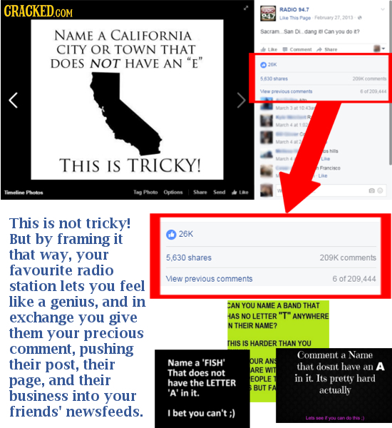 RADIO $4.7 Le This Page Febrary 27. 2013 NAME A CALIFORNIA Saeram San DL dang t Can you do ? CITY OR TOWN THAT Corment DOES NOT HAVE AN E 26K 510are