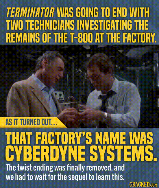 26 Last-Second Changes To Movies And Shows