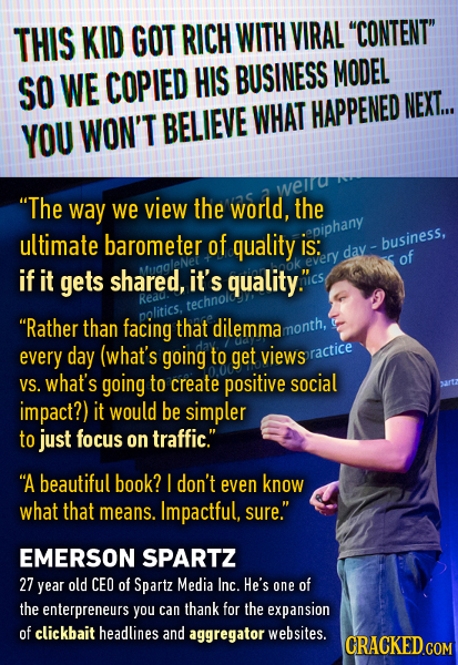 THIS KID GOT RICH WITH VIRAL CONTENT COPIED HIs BUSINESS MODEL SO WE HAPPENED NEXT... YOU WON'T BELIEVE WHAT weiru The way we view the world, the u