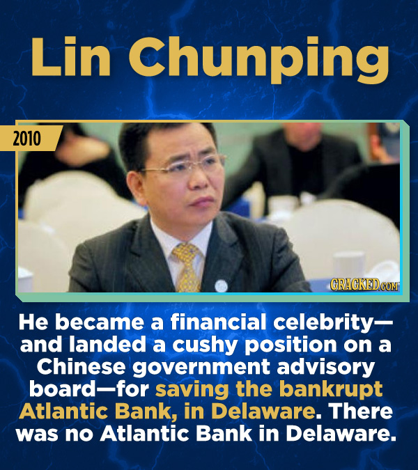 15 Stunning Frauds That Somehow Took People In - He became a financial celebrity— and landed a cushy position on a Chinese government advisory board—