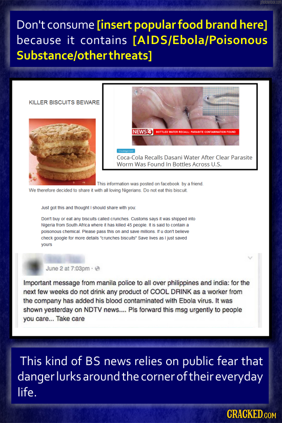 Don't consume because it contains KILLER BISCUITS BEWARE NEWS4 BO11LF0