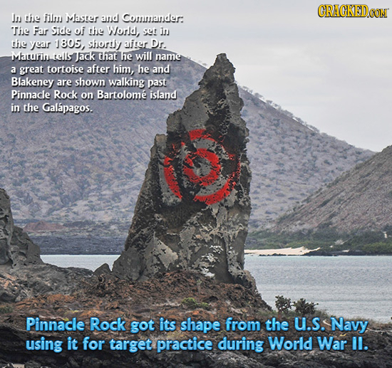 CRACKED In the fllm Master and Commander: The Far SiIde of the World, ser in the year 1805, shorly afer Dr. Maturin tells ack that he will name a grea