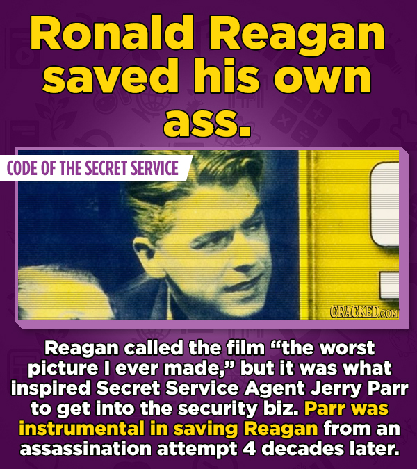 Ronald Reagan saved his own ass. CODE OF THE SECRET SERVICE CRACKED.COM Reagan called the film the worst picture I ever made, but it was what inspir