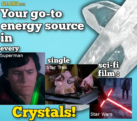 CRAGKEDCO Your go-to energy source in every Superman single sci-fi Star Trek film 8 Crystals! Star Wars
