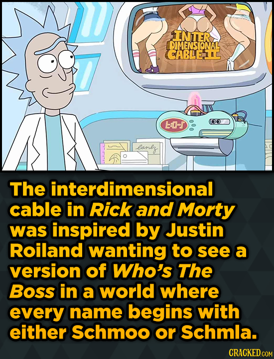 INTER DIMENSIONAL ABLEAD t-r lanlz The interdimensional cable in Rick and Morty was