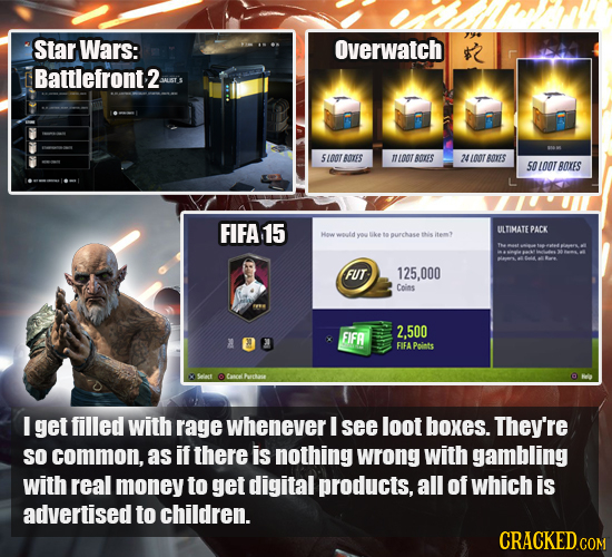 Star Wars: Overwatch Battlefront2 54007 ATES oat BTES 24100T B0KES 50 100T BOES FIFA 15 ULTIMATE PACK yoy urchase this FUT 125,000 Coins FIFR 2.500 FI