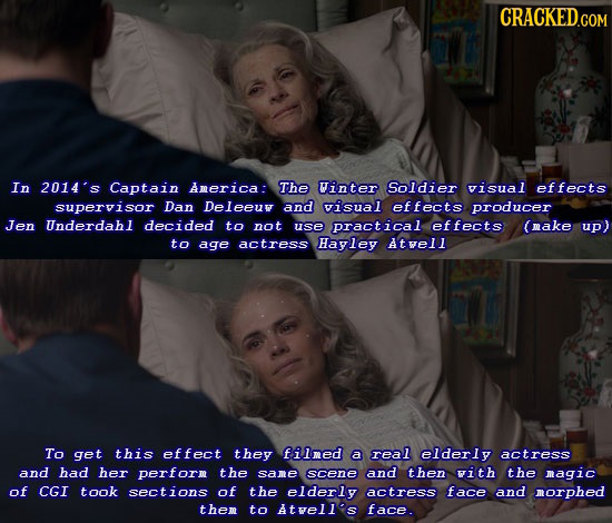 In 2014's Captain America: The Winter Soldier visual effects supervisor Dan Deleeuw and visual effects producer Jen Underdahl decided to not use pract