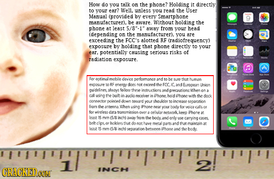 How do you talk on the phone? Holding it directly to your ear? Well, unless you read the User Manual (provided by every Smartphone manufacturer). be a