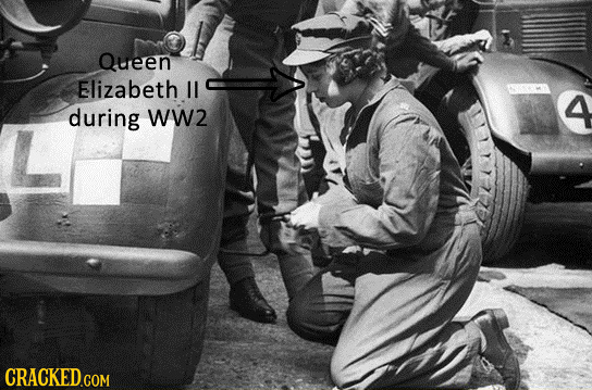 Queen Elizabeth L 4 during WW.2 