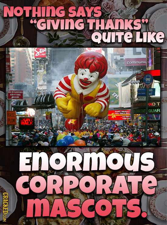 NOTHING SAYS GIVING THANKS QUITe LIKE So COmmuni M6 SPE ANYTIME ONEED 255 AND T R ASTAT QUAR RAISE Voos PLON OUN AK Enormous CORPORATE CRACKED COM M