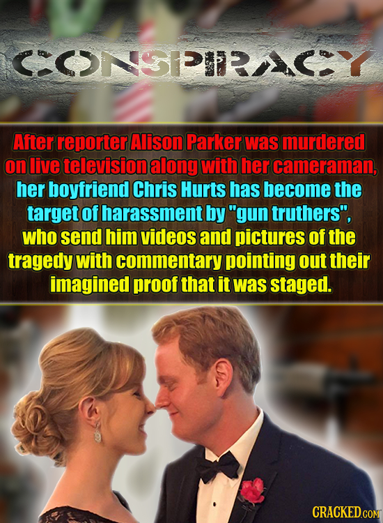 5 After reporter Alison Parker was murdered on live television along with her cameraman, her boyfriend Chris Hurts has become the target of harassment