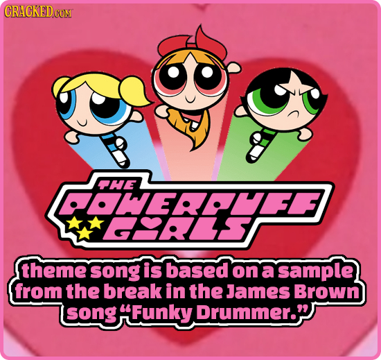 CRACKEDCON CHE UWERUF SALLT theme song is based on a sample from the break in tthe James Brown song Funky Drummer.