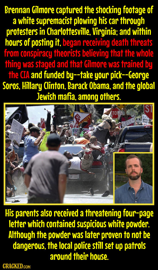 Brennan Gilmore captured the shocking footage of a white supremacist plowing his car through protesters in Charlottesville. Virginia: and within hours