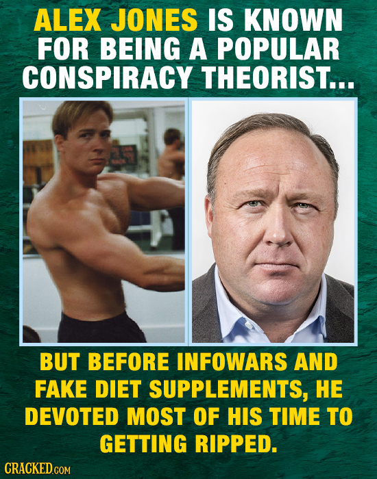 ALEX JONES IS KNOWN FOR BEING A POPULAR CONSPIRACY THEORIST... BUT BEFORE INFOWARS AND FAKE DIET SUPPLEMENTS, HE DEVOTED MOST OF HIS TIME TO GETTING R
