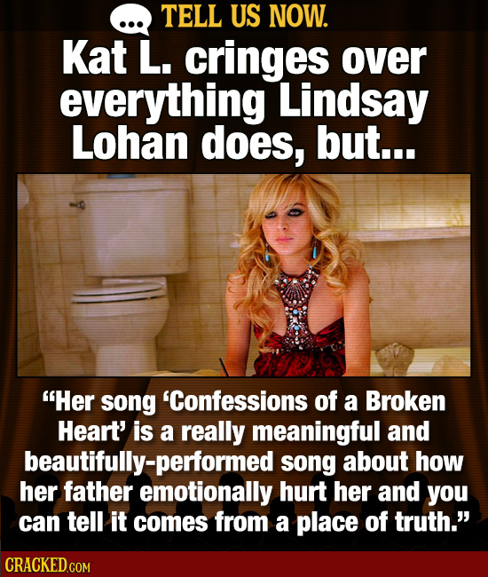 Tell Us Now: 21 Great Performances By Artists You Find To Be 'Meh'