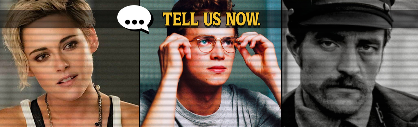 TELL US NOW. 