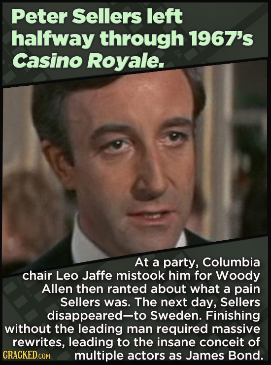 21 Beloved Celebrities Who Melted Down In Spectacular Ways - At a party, Columbia
chair Leo Jaffe mistook him for Woody Allen then ranted about what