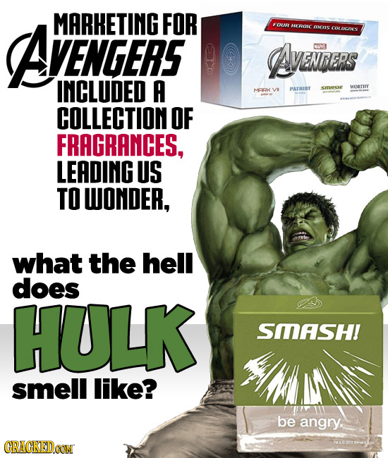 AVENGERS MARHETING FOR FOUR HEROIC MENS COLDGNES AVENiERS INCLUDED A WORTHY SISr MARKVE PATRIOT COLLECTION OF FRAGRANCES, LEADING US TO WONDER, what t