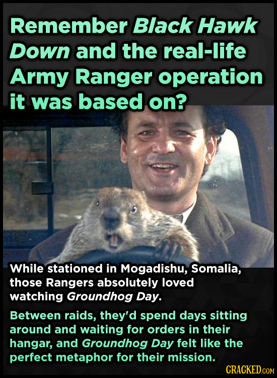 Remember Black Hawk Down and the real-life Army Ranger operation it was based on? While stationed in Mogadishu, Somalia, those Rangers absolutely love