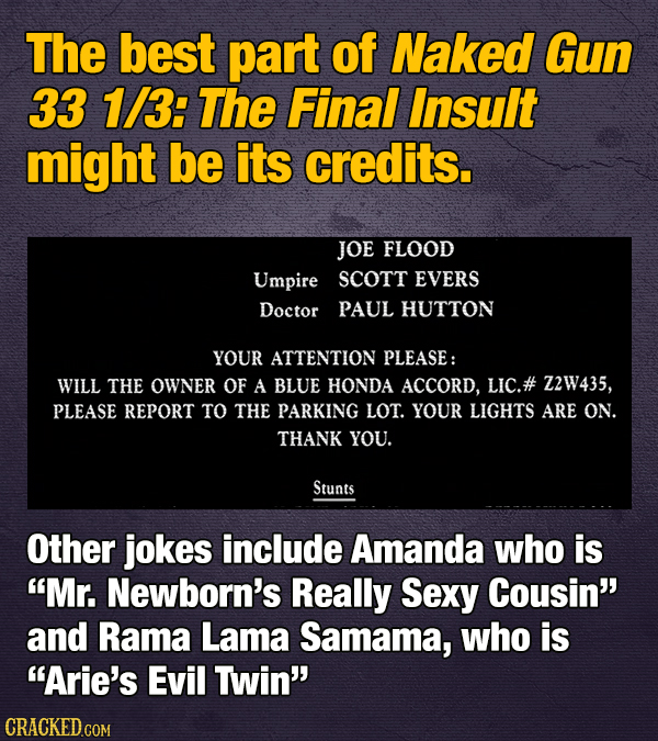 20 Movie And Show Hidden Jokes (In The Credits)