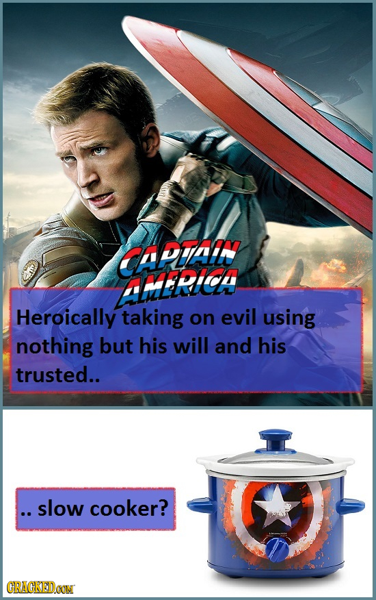 CHPAZ A27Ric Heroically taking on evil using nothing but his will and his trusted.. .. slow cooker? CRACKEDOON