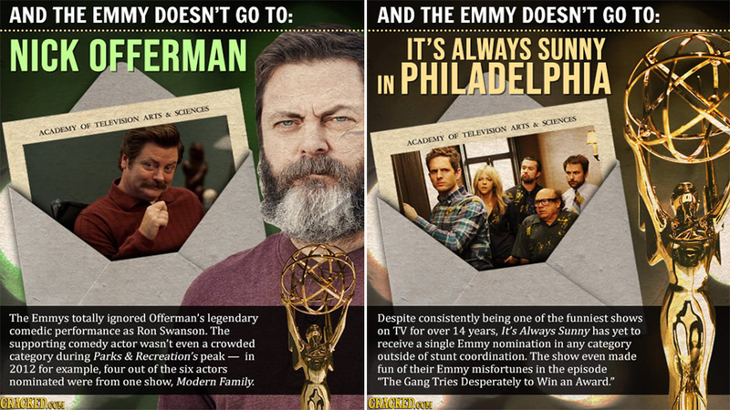Emmy Snubs That Prove Awards Are Meaningless