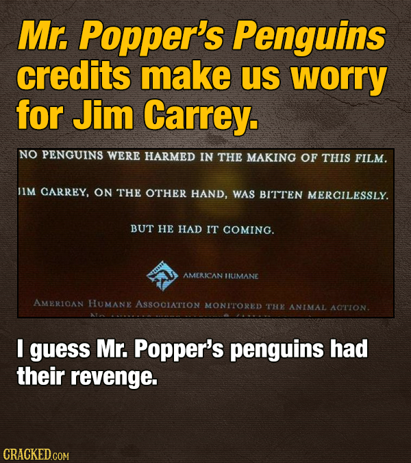 20 Movie And Show Hidden Jokes (In The Credits)