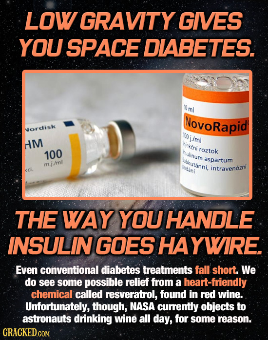LOW GRAVITY GIVES YOU SPACE DIABETES. 10 mnl NovoRapid Norcisk 100 j/ml HM tipkeni ruulinum roztok 100 abkutanni, aspartum m.j/mi wadani kci. intraven