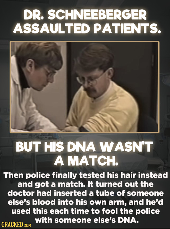 20 Bizarre Crimes You Won't Believe Actually Happened - Canadian doctor John Schneeberger sexually assaulted multiple patients, and when they accused