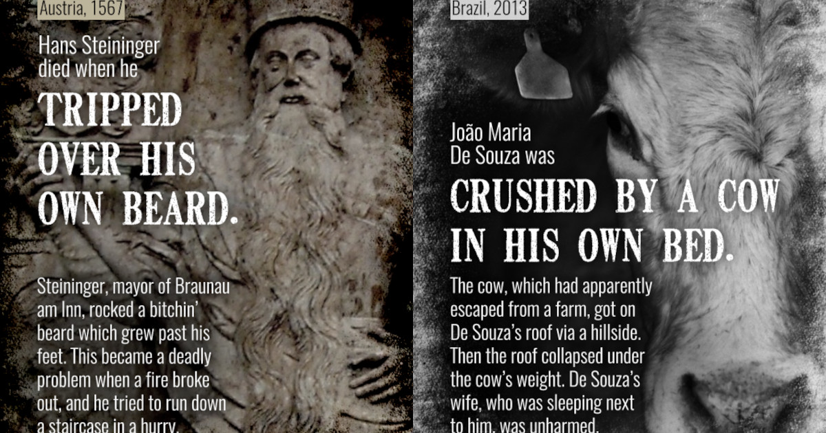 15 Freaky Deaths That Prove The Grim Reaper Has A Sick Sense Of Humor Cracked Com