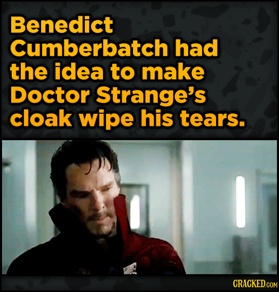 Movie Scenes That Were Supposed To Be Way Different - Benedict Cumberbatch had the idea to make Doctor Strange's cloak