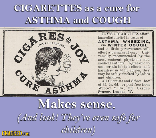 CIGARETTES as a cure for ASTHMA and COUGH RES JOY'S CIGARETTES afford de immediate relief in cases of CIGAnErrES, s O ASTHMA, WHEEZINC. (Jor's AND WIN