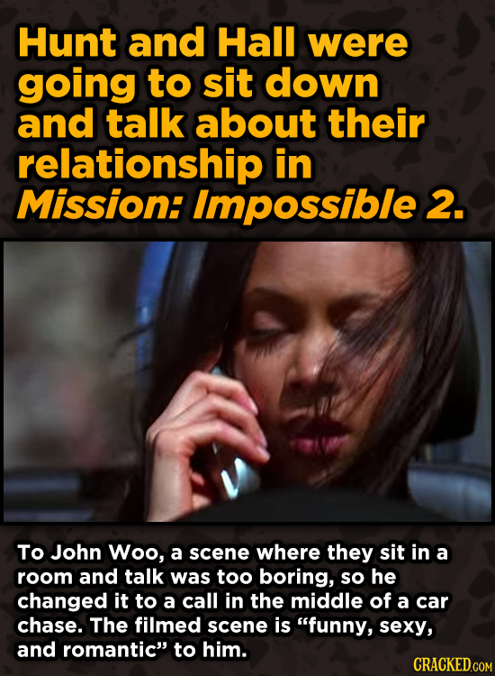 Movie Scenes That Were Supposed To Be Way Different - Hunt and Hall were going to sit down and talk about their