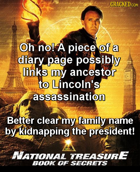 Uu Bu owek CRACKED c Oh no! A piece of a diary page possibly links my ancestor to Lincoln's assassination dskelich Better clear my family name by kidn