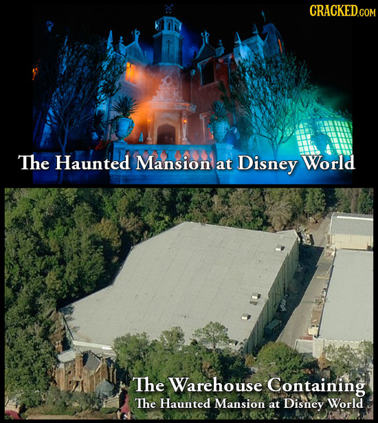 The Haunted Mansion at Disney World The Warehouse Containing The Haunted Mansion at Disney World