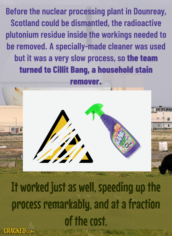 Before the nuclear processing plant in Dounreay, Scotland could be dismantled, the radioactive plutonium residue inside the workings needed to be remo