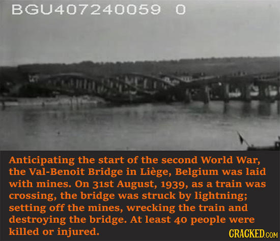 BGU407240059 O Anticipating the start of the second World War, the Val-Benoit Bridge in Liege, Belgium was laid with mines. On 31st August, 1939, as a