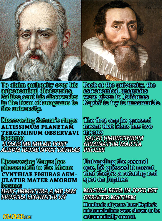 4ATIS To claim authority over his Back at the university the astronomicall discoveries, astronomicall anagrams Galileo sent his discoveries were given