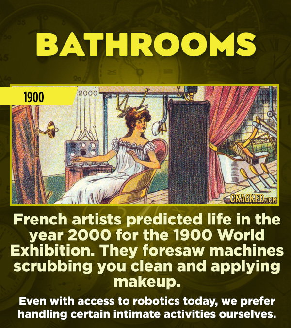 15 Really Inaccurate Predictions About The Future - French artists predicted life in the year 2000 for the 1900 World Exhibition. They foresaw machine