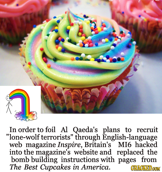 In order to foil Al Qaeda's plans to recruit lone-wolf terrorists through English-language web magazine Inspire, Britain's MI6 hacked into the magaz