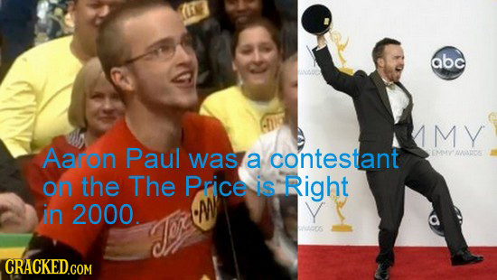 abc MY Aaron Paul was a contestant OMY ADE on the The Price is Right in 2000. Ados