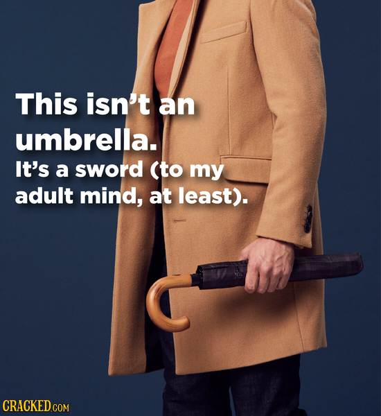 This isn't an umbrella. It's a sword (to my adult mind, at least).