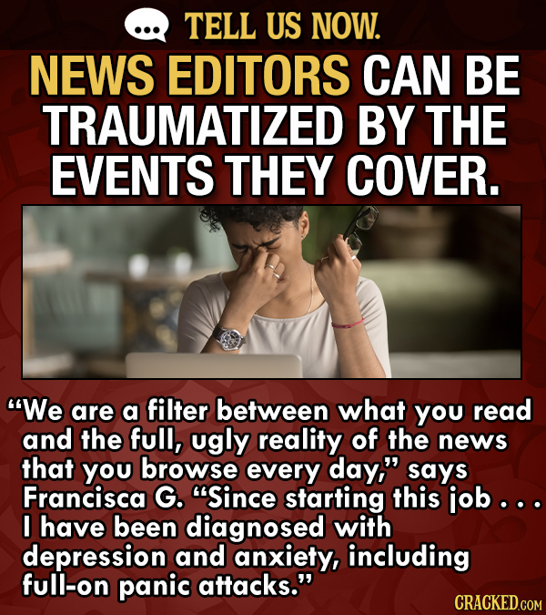 Tell Us Now: What About Your Job Surprises People?