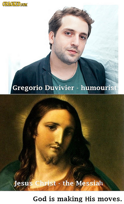 CRACKEDCON Gregorio Duvivier -humourist Jesus Christ the Messiah God is making His moves.