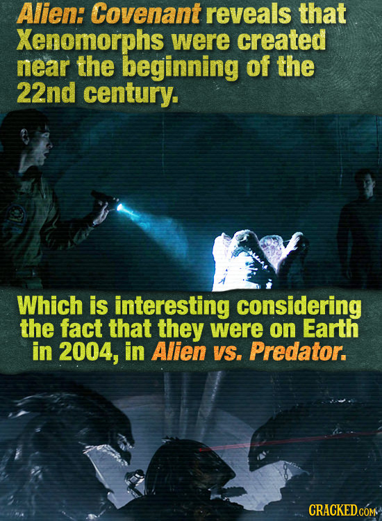 Alien: Covenant reveals that Xenomorphs were created near the beginning of the 22nd century. Which is interesting considering the fact that they were