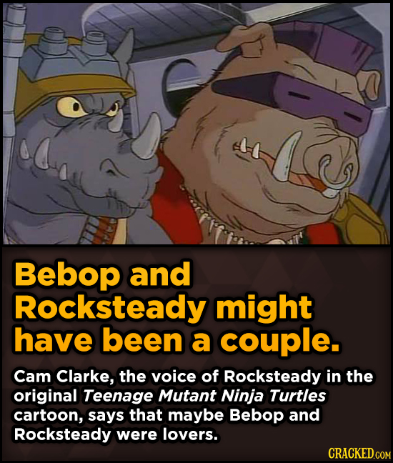 Surprising Revelations About Movies From The People Who Made Them - Bebop and Rocksteady might have been a couple.