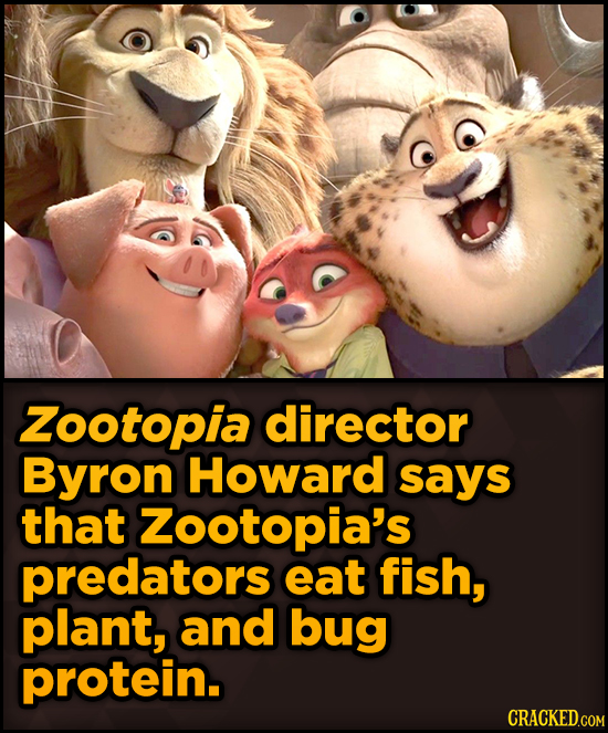Surprising Revelations About Movies From The People Who Made Them - Zootopia director Byron Howard says that Zootopia's