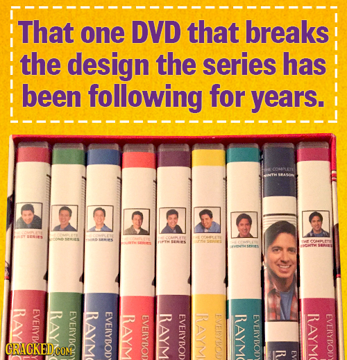 That one DVD that breaks the design the series has been following for years. SERIES SERJES LD SEMIES SRIRE COMMLETE 2ET TsE OVENTHSPPIES IOHTH SERIES